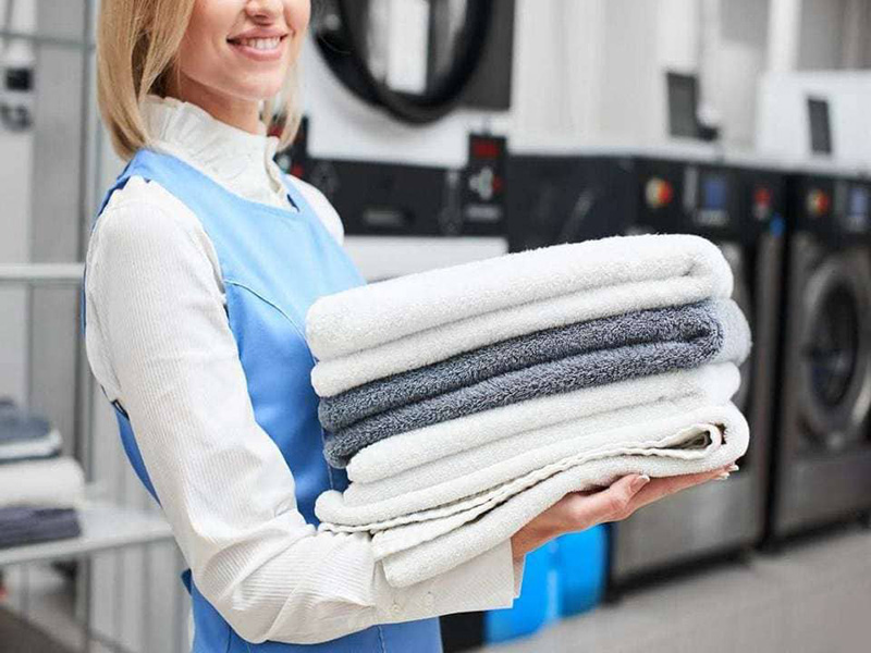 Quần áo khách hàng sạch, thơm và ngay ngắn sau khi giặt