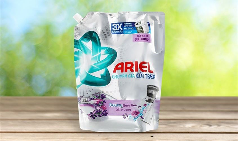 Nước giặt thương hiệu Ariel được bán rất chạy trên thị trường