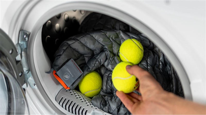 Bóng giặt tự chế bằng bóng tennis